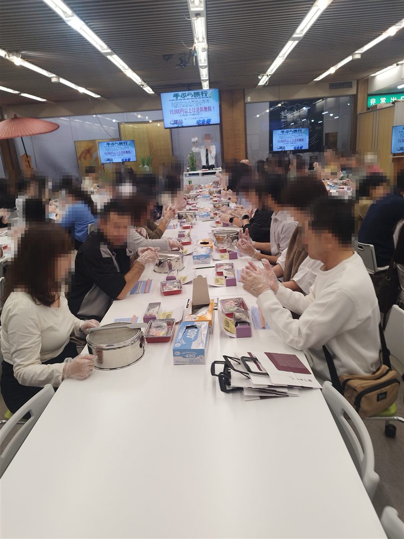 和菓子作り体験の会場