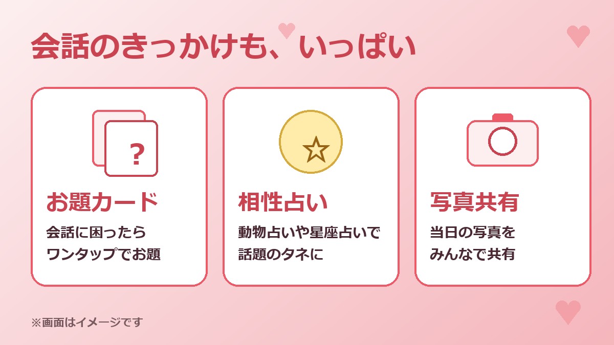お題カード・相性占い・写真共有